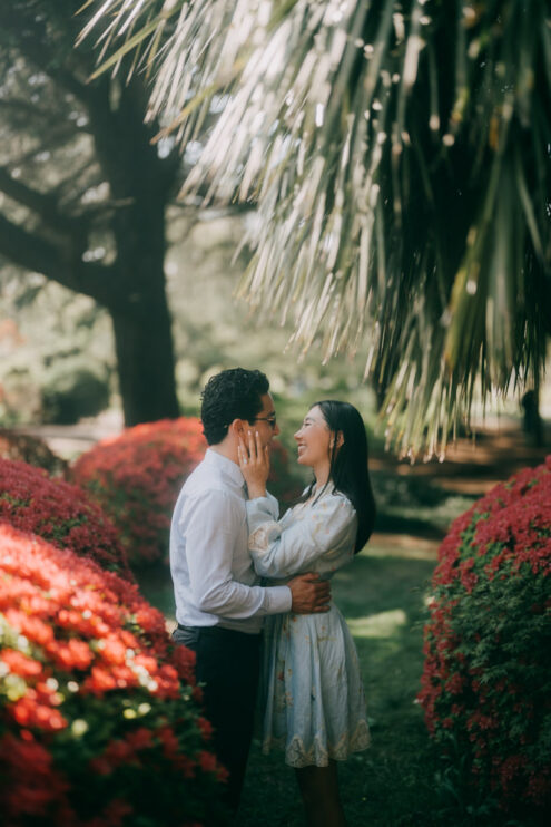 Tokyo proposal nature photoshoot - Ippei and Janine Photography