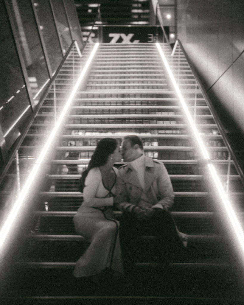 Tokyo black and white engagement photography - Ippei and Janine Photography
