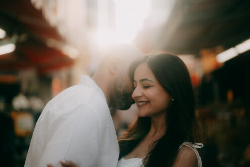 Tokyo cinematic engagement photoshoot - Ippei and Janine Photography