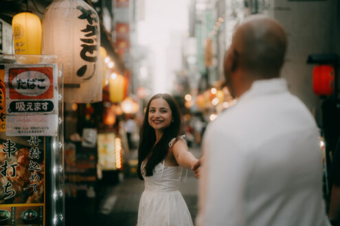 Tokyo cinematic engagement photographer - Ippei and Janine Photography