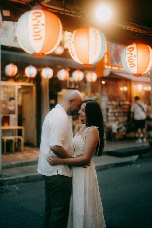 Tokyo engagement photo at night - Ippei and Janine Photography