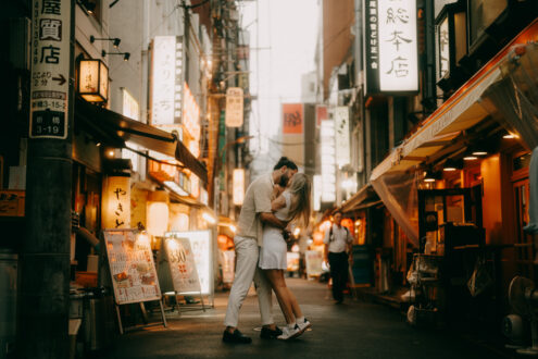 Tokyo engagement proposal photoshoot - Tokyo portrait photographer Ippei and Janine