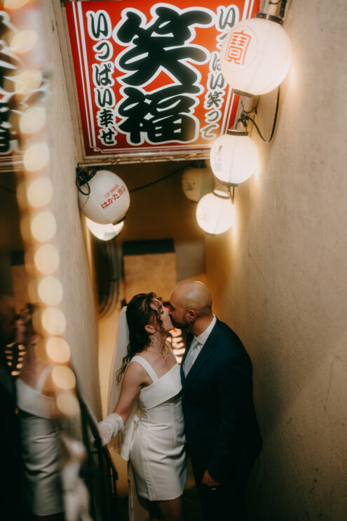 Tokyo night cinematic engagement photography - Ippei and Janine Photography