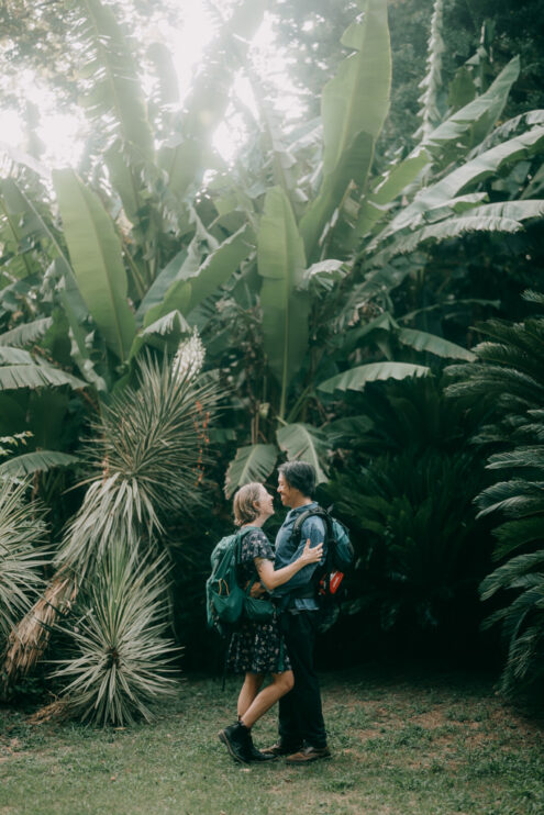 Tokyo nature engagement photography - Japan portrait photographer Ippei and Janine