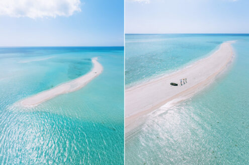 Sandbank, tropical Japan off-the-beaten-path drone photography by Ippei and Janine