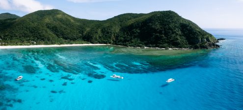 Tropical paradise, Japan off-the-beaten-path drone photography by Ippei and Janine