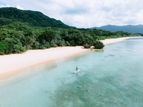 Stand up paddle boarding, Ishigaki Island, Okinawa - Japan outdoor adventure photography by Ippei and Janine