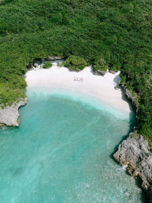 Hidden beach, Miyako Island, Okinawa - Japan off-the-beaten-path drone photography