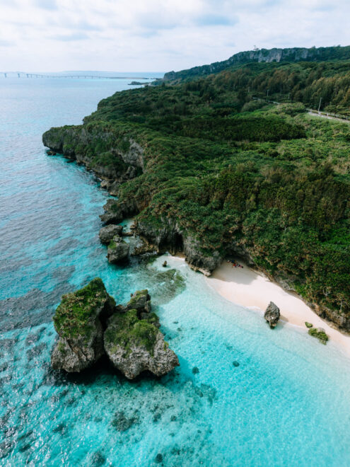 Secluded beach, Miyakojima, Okinawa - Japan off-the-beaten-path drone photography