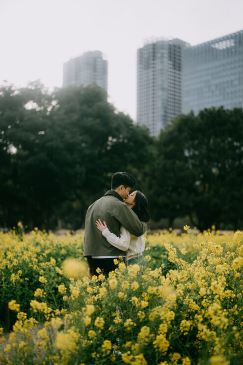 Tokyo proposal engagement photography - Portrait photographer Ippei and Janine