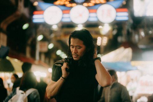 Tokyo evening portrait - Ippei and Janine Photography