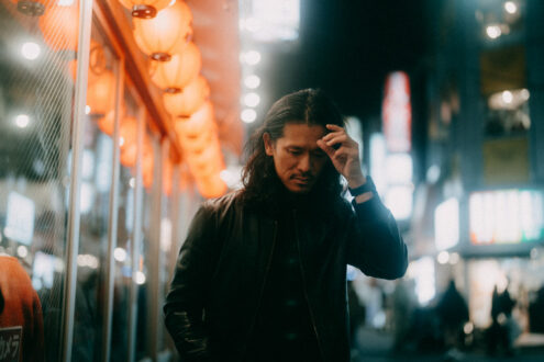 Tokyo night portrait - Ippei and Janine Photography