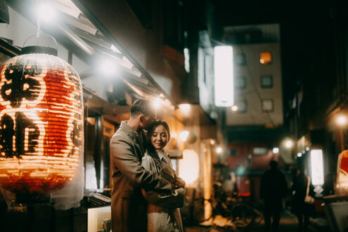 Tokyo cinematic engagement photographer - Ippei and Janine Photography