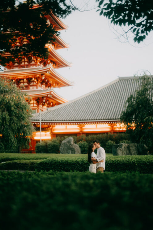 Tokyo cinematic engagement photography - Ippei and Janine Photography