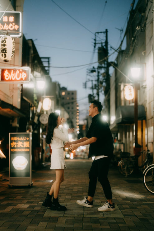 Tokyo surprise proposal photoshoot by Ippei and Janine