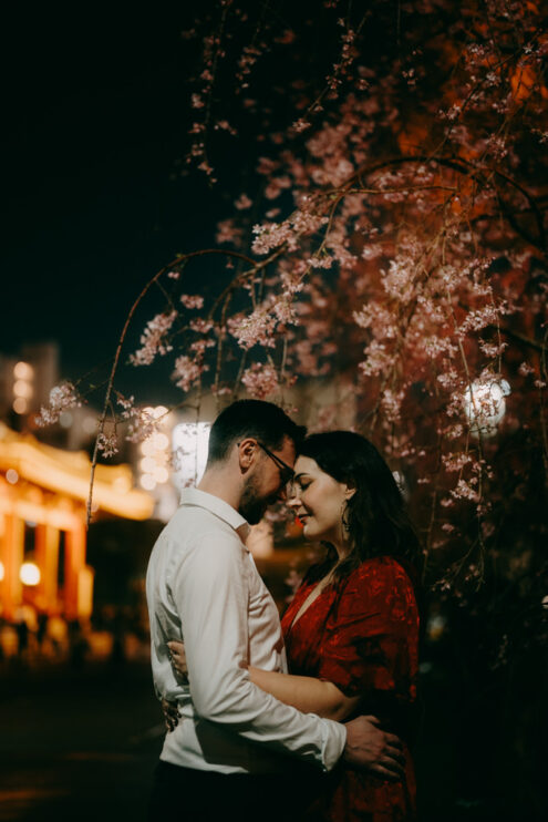 Tokyo cinematic engagement photo - Ippei and Janine Photography