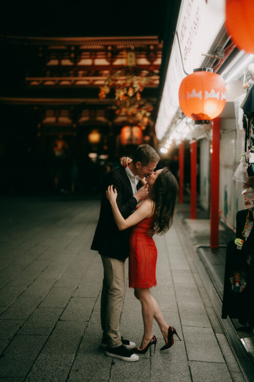 Tokyo cinematic evening photography - Ippei and Janine Photography