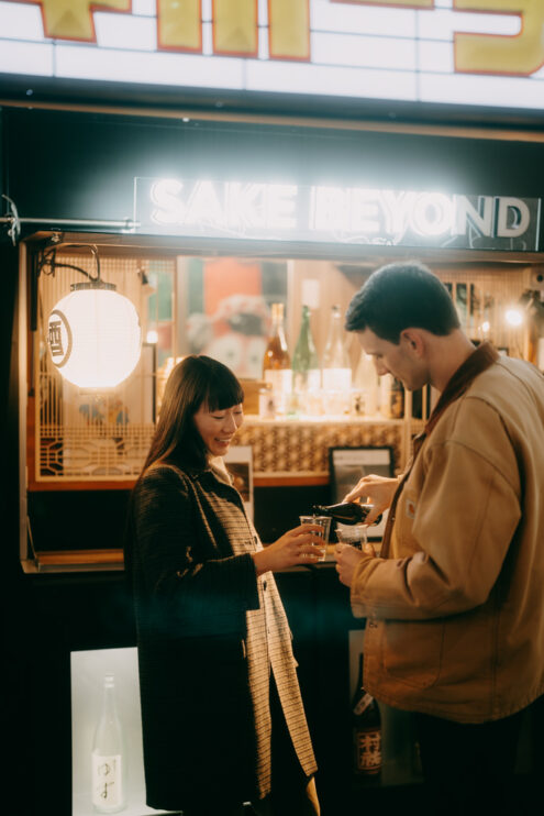 Tokyo evening engagement photography - Ippei and Janine Photography