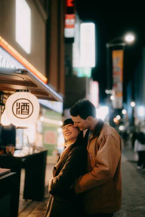 Tokyo cinematic evening photography - Ippei and Janine Photography