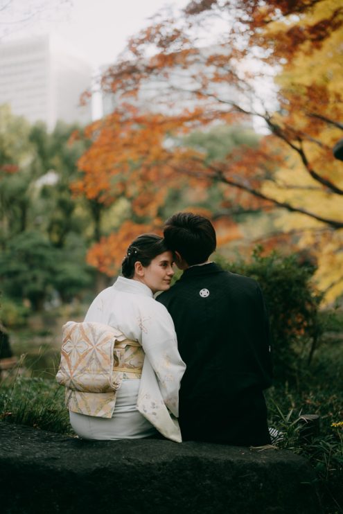 Tokyo pre-wedding photographer - Engagement portrait photography
