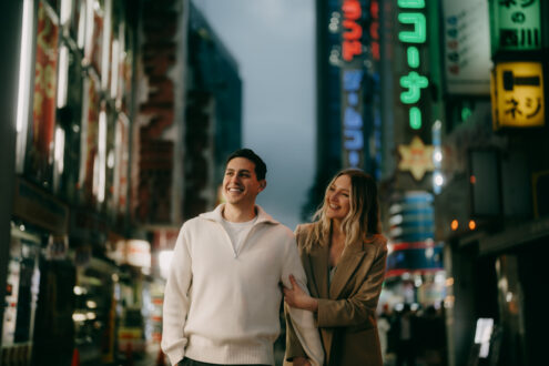 Tokyo cinematic engagement photographer - Ippei and Janine Photography