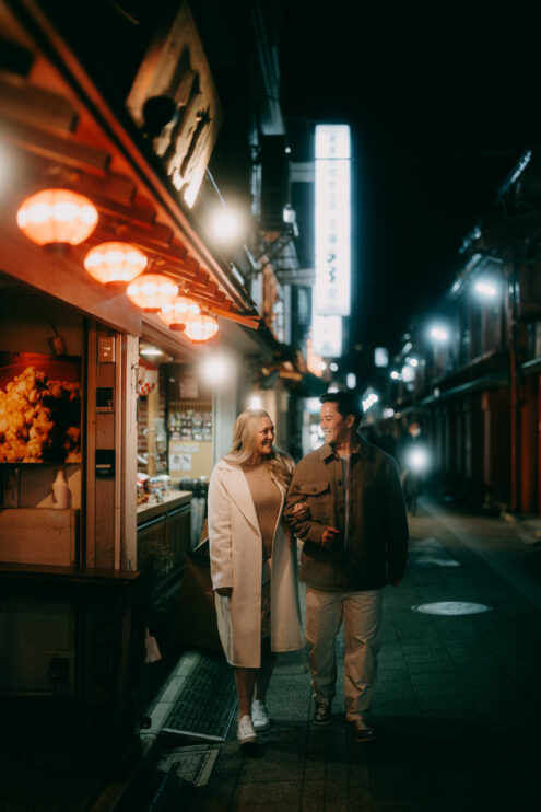 Tokyo cinematic photography - Japan portrait photographer Ippei and Janine