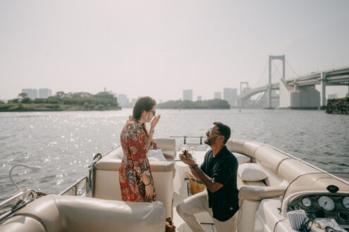 Tokyo surprise proposal cruise