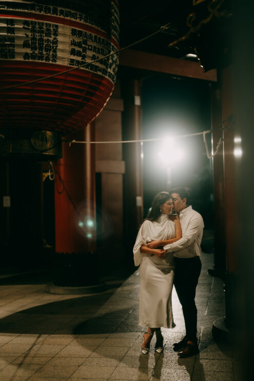 Tokyo night engagement photography by Ippei and Janine