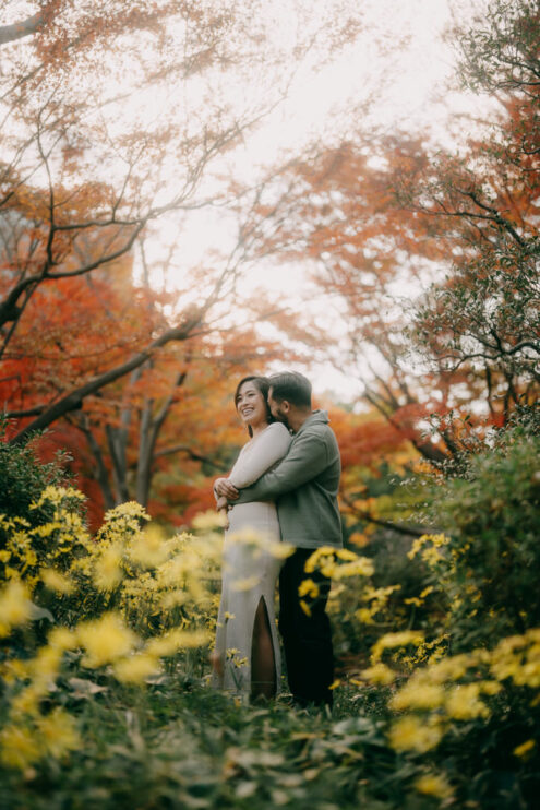 Tokyo autumn pre-wedding photography - Ippei & Janine Photography