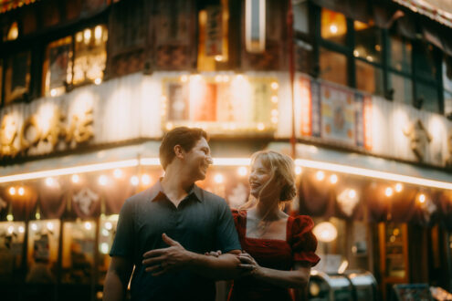 Tokyo cinematic engagement photography - Ippei and Janine Photography