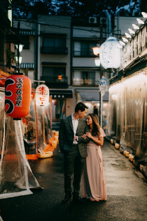 Tokyo engagement portrait photography - Japan pre-wedding photographer Ippei and Janine