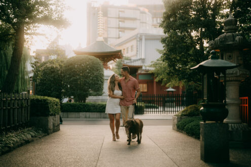 Tokyo engagement photography - Tokyo portrait photographer Ippei and Janine