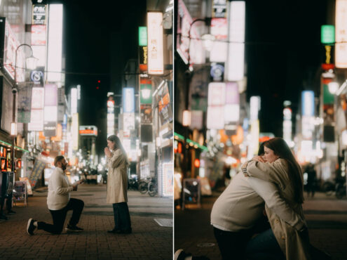 Tokyo surprise proposal photography - Ippei and Janine Photography