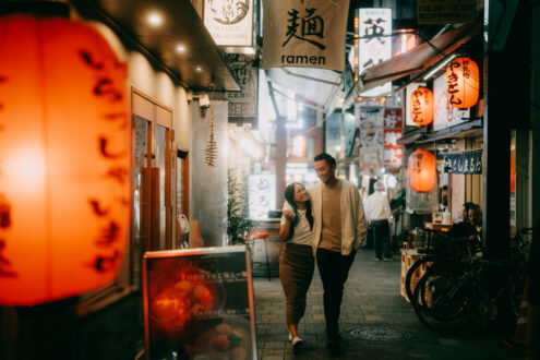 Tokyo engagement photoshoot by Ippei and Janine Photography