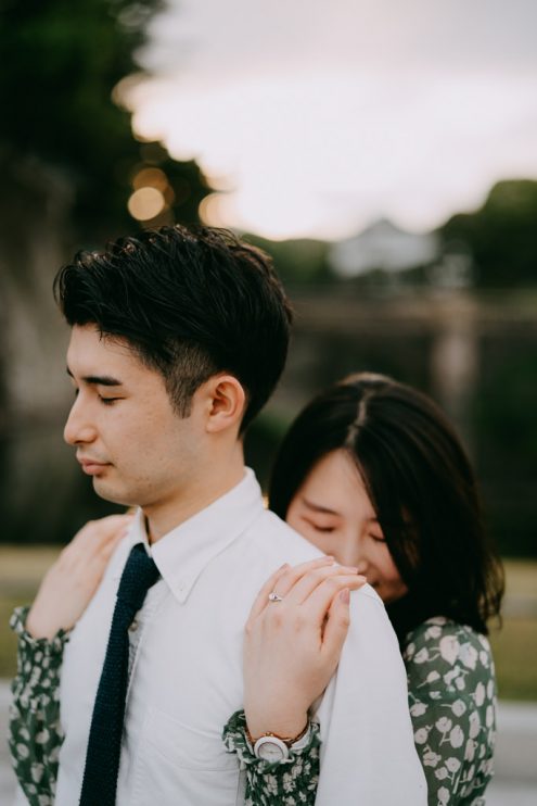 Tokyo proposal photography - Japan portrait photographer Ippei and Janine