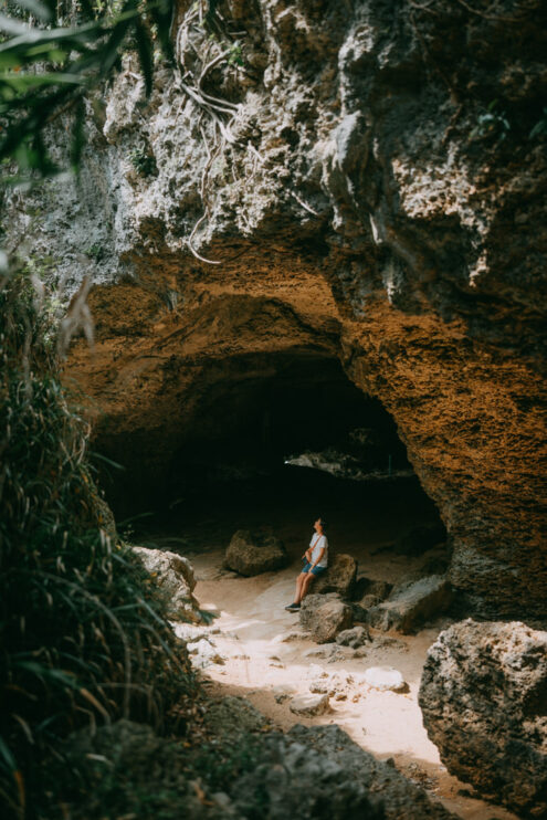 Ie Island cave, Japan outdoor adventure photography - Ippei and Janine Photography