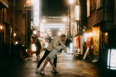Cinematic engagement photographer in Tokyo - Ippei and Janine Photography