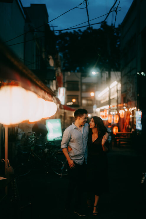 Tokyo night portrait photoshoot by Ippei and Janine Photography