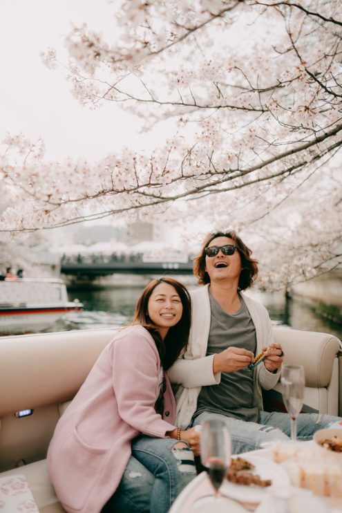 Tokyo private boat cruise photoshoot