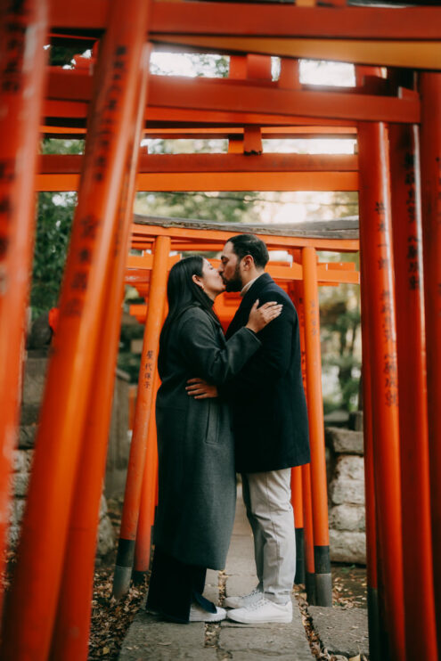 Tokyo proposal engagement photography - Portrait photographer Ippei and Janine
