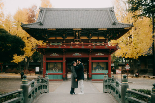 Tokyo proposal engagement photoshoot - Portrait photographer Ippei and Janine