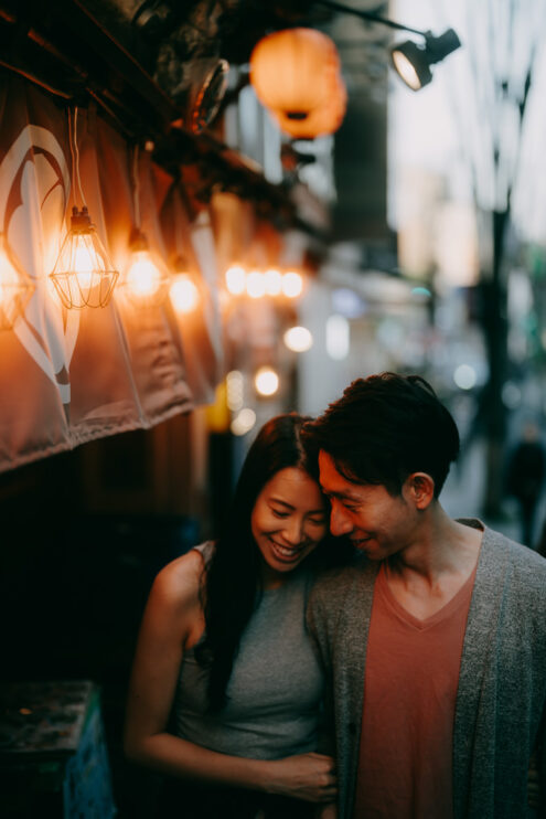 Tokyo engagement photoshoot - Portrait photography by Ippei and Janine