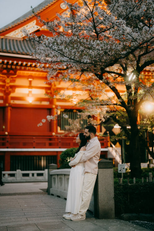 Tokyo engagement photography at night - Ippei and Janine Photography