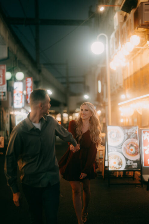 Tokyo night cinematic photography - Ippei and Janine Photography