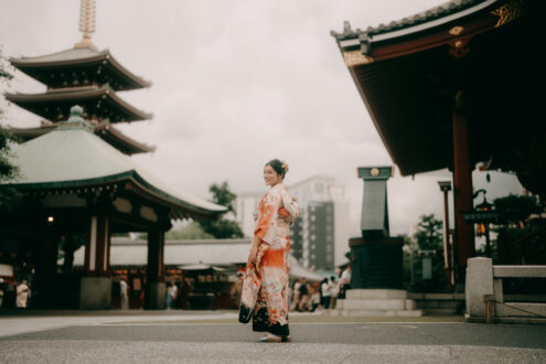 Tokyo portrait photography in kimono - Ippei and Janine Photography
