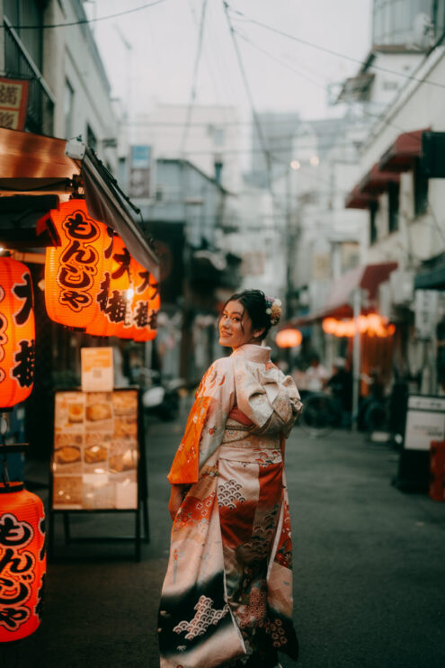 Tokyo kimono portrait photography - Ippei and Janine Photography