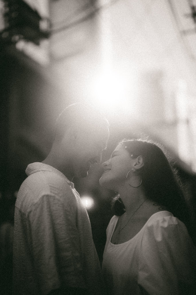 Black and white photography - Tokyo engagement photoshoot - Ippei and Janine Photography