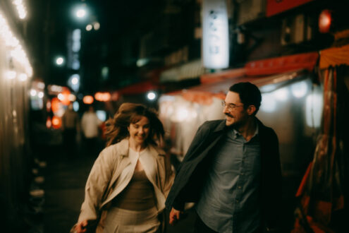 Tokyo cinematic engagement photographer - Ippei and Janine Photography