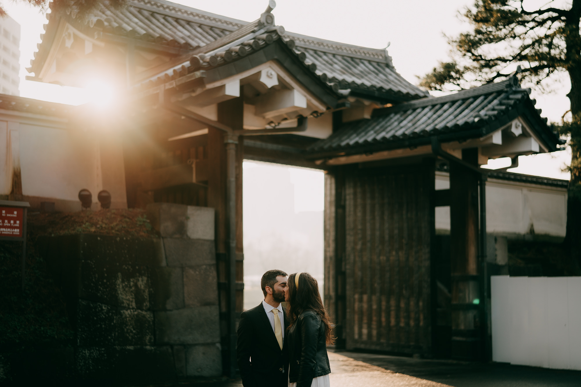 Tokyo Portrait Photography with Film Grain Ippei and Janine