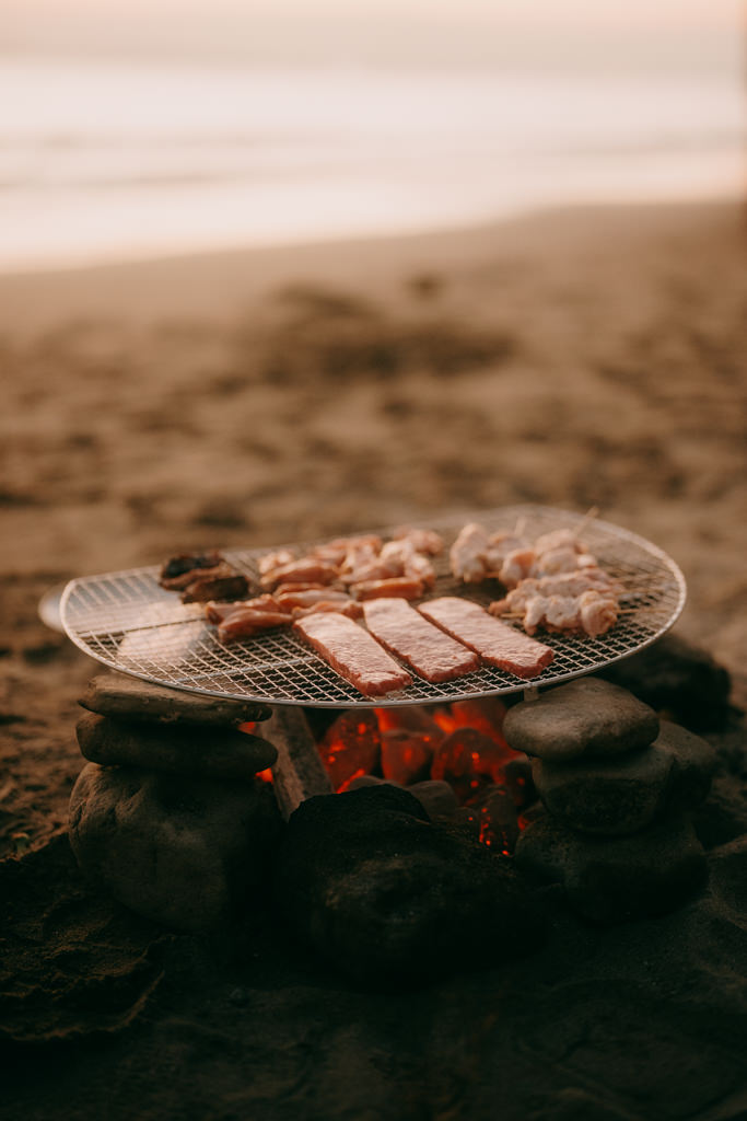 Tokyo beach BBQ, Tokyo Bay, Chiba, Japan